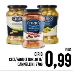 Al Discount Cirio Ceci/Fagioli Borlotti/Cannellini offerta