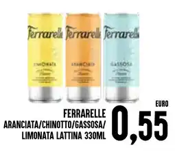 Al Discount Ferrarelle Aranciata/Chinotto/Gassosa/Limonata Lattina offerta