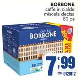 Gruppo di Palo Borbone Caffè in cialde miscela decisa offerta