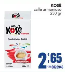 Gruppo di Palo Caffè KOSÈ armonioso offerta