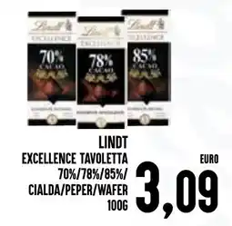 Al Discount Lindt Excellence Tavoletta offerta