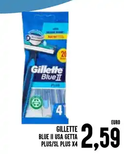 Al Discount Gillette Blue II USA Getta Plus/SL Plus offerta