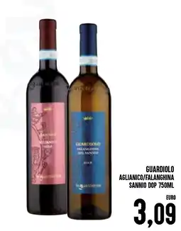 Al Discount Guardiolo Aglianico/Falanghina Sannio DOP offerta