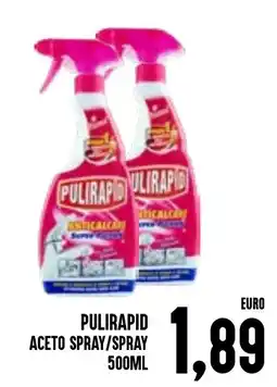 Al Discount Pulirapid aceto spray offerta