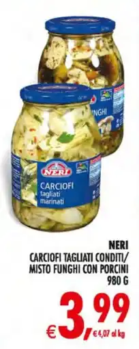 Decò Local Neri carciofi tagliati conditi/misto funghi con porcini offerta