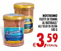 Decò Local Nostromo filetti di tonno al naturale offerta