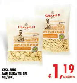 Decò Local Casa Milo Pasta Fresca Vari Tipi offerta