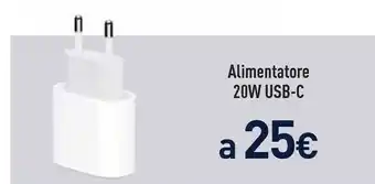 Unieuro Alimentatore usb-c da 20w offerta