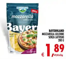 Decò Local Mozzarella julienne senza lattosio Bayerland offerta