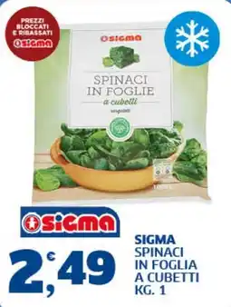 Il Punto Sigma Sigma spinaci in foglia a cubetti offerta