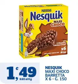 Il Punto Sigma Nesquik Maxi Choco Barretta offerta