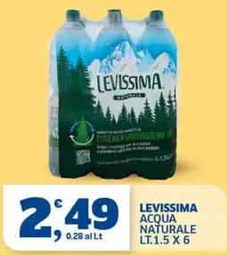 Il Punto Sigma Leviissima acqua naturale offerta
