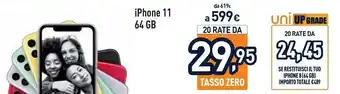 Unieuro Iphone 11 64gb nero offerta
