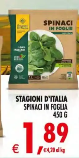 Decò Local Stagioni d'Italia Spinaci in foglia offerta
