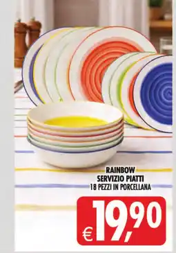 Decò Local Rainbow servizio piatti offerta