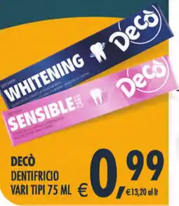 Decò Local Decò dentifricio offerta