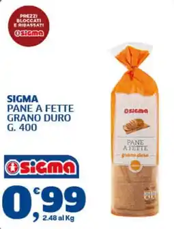 Il Punto Sigma Sigma pane a fette grano duro offerta