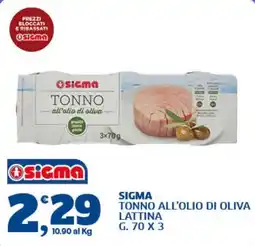 Il Punto Sigma Sigma tonno all'olio di oliva offerta