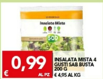 TuoDi Insalata mista 4 gusti sab busta offerta