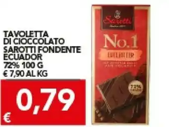 TuoDi Sarotti tavoletta di cioccolato fondente offerta