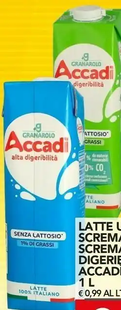 TuoDi Latte uht parz scremato / alta scremato digeribilità accadì offerta