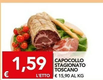 Capocollo stagionato toscano