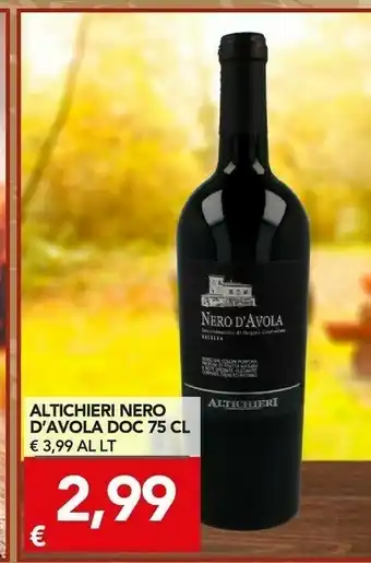 TuoDi Nero d'avola doc offerta