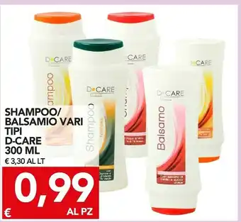 TuoDi D-care shampoo / balsamio offerta
