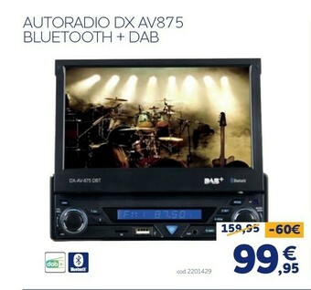 Norauto Autoradio dx av875 bluetooth + dab offerta