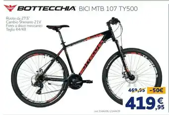 Norauto Bottecchia bici mtb 107 ty500 offerta
