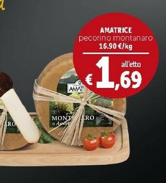 Deco Supermercati Amatrice pecorino offerta