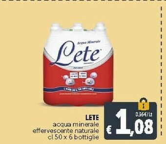 Deco Supermercati Acqua minerale effervescente naturale offerta
