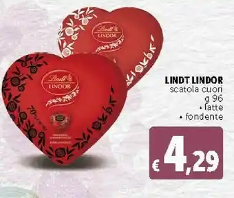Deco Supermercati Lindor scatola cuori offerta