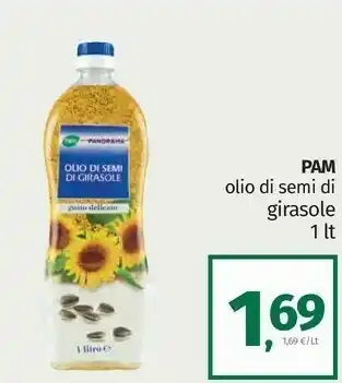 Pam Pam & panorama - olio di semi di girasole gusto delicato 1000 g(ml) offerta