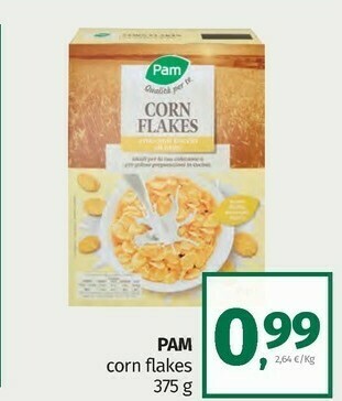 Pam Pam corn flakes offerta
