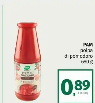 Pam Pam&panorama - polpa di pomodoro 680 g(ml) offerta