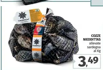 Pam Cozze nieddittas allevate sardegna offerta
