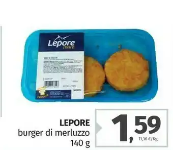 Burger di merluzzo