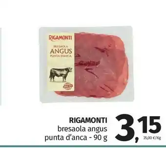 Pam Bresaola angus punta d'anca 90 g(ml) offerta