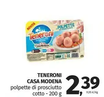 Pam Teneroni polpette di prosciutto cotto offerta