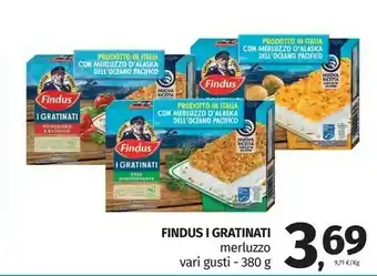 Pam Findus - i gratinati merluzzo d'alaska con pomodoro e basilico offerta