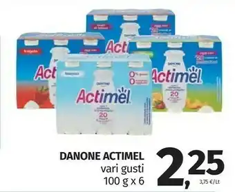 Pam Danone - actimel fragola 600 g(ml) offerta
