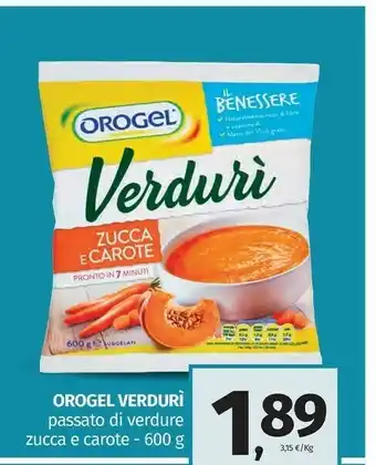 Pam Orogel - verdurì zucca e carote il benessere offerta