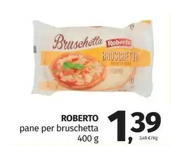 Roberto pane per bruschetta