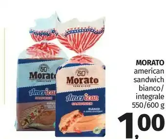 Pam Morato pane & idee - american sandwich integrale 600 g(ml) offerta