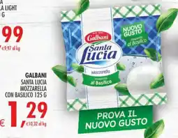 Decò Local Galbani Santa Lucia Mozzarella con Basilico offerta