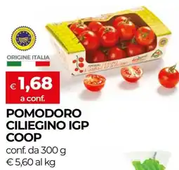 In Coop Pomodoro ciliegino igp coop offerta