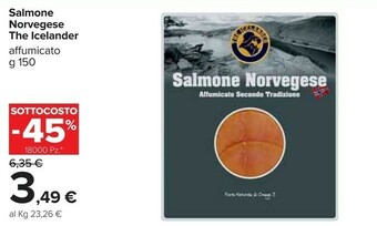 Carrefour Salmone affumicato offerta