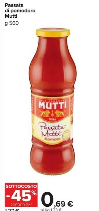 Carrefour Passata di pomodoro offerta