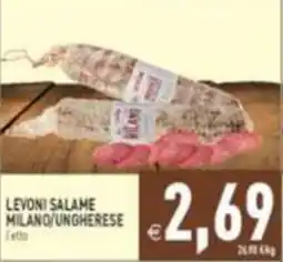 Iperfamily Levoni salame milano/ungherese offerta